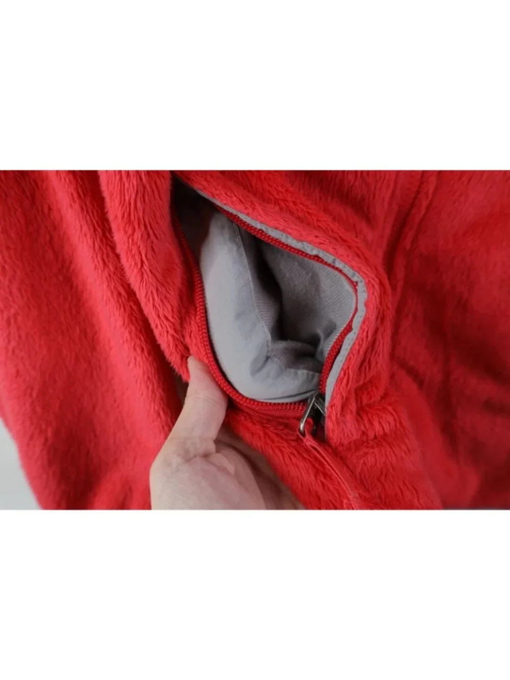 Vtg Y2K The North Face Girls Large Spell Out Shag Fleece Full Zip Jacket Pink